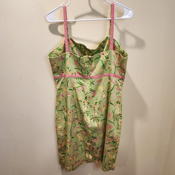 Amanda Smith Cotton Floral Strappy Fitted dress size  16 - Picture 7 of 11